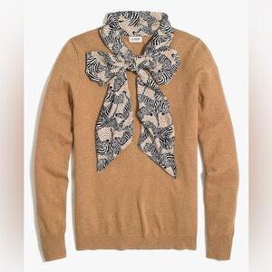 ‼️NEW J. Crew Scarf Pullover Cotton Sweater